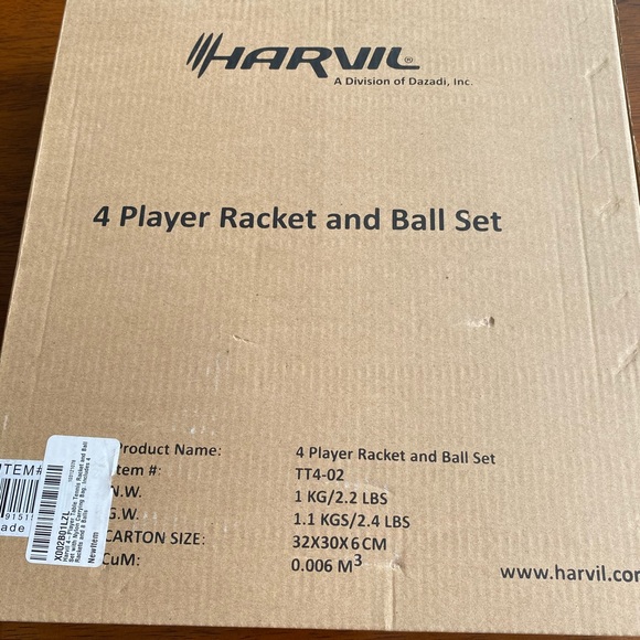 Harvil Racket and Ball Set - Picture 2 of 2